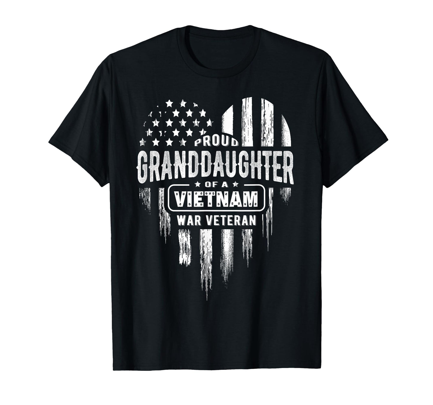 Proud Granddaughter Vietnam War Veteran Grandpa Grandma T-Shirt