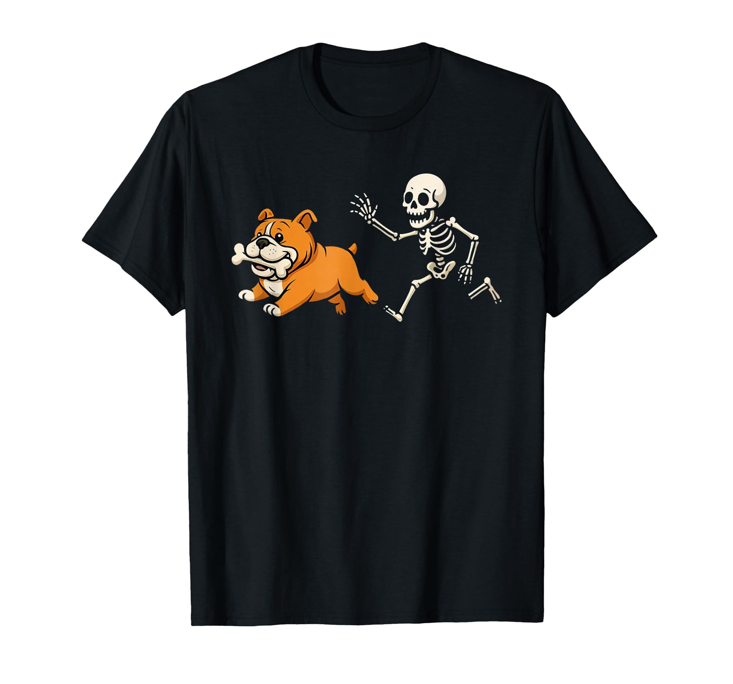 Funny Halloween French Bulldog Skeleton Spooky Season T-Shirt