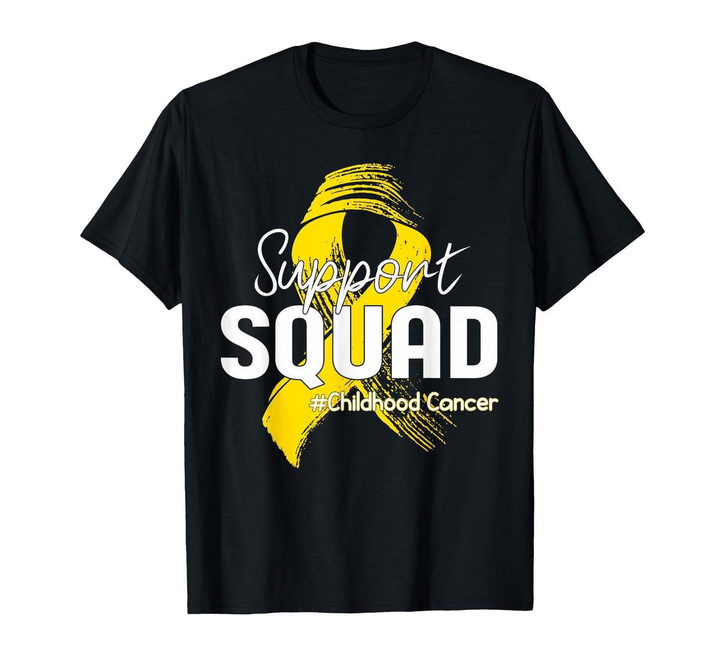 Childhood Cancer Awareness Support Squad Gold Ribbon Kids T-Shirt