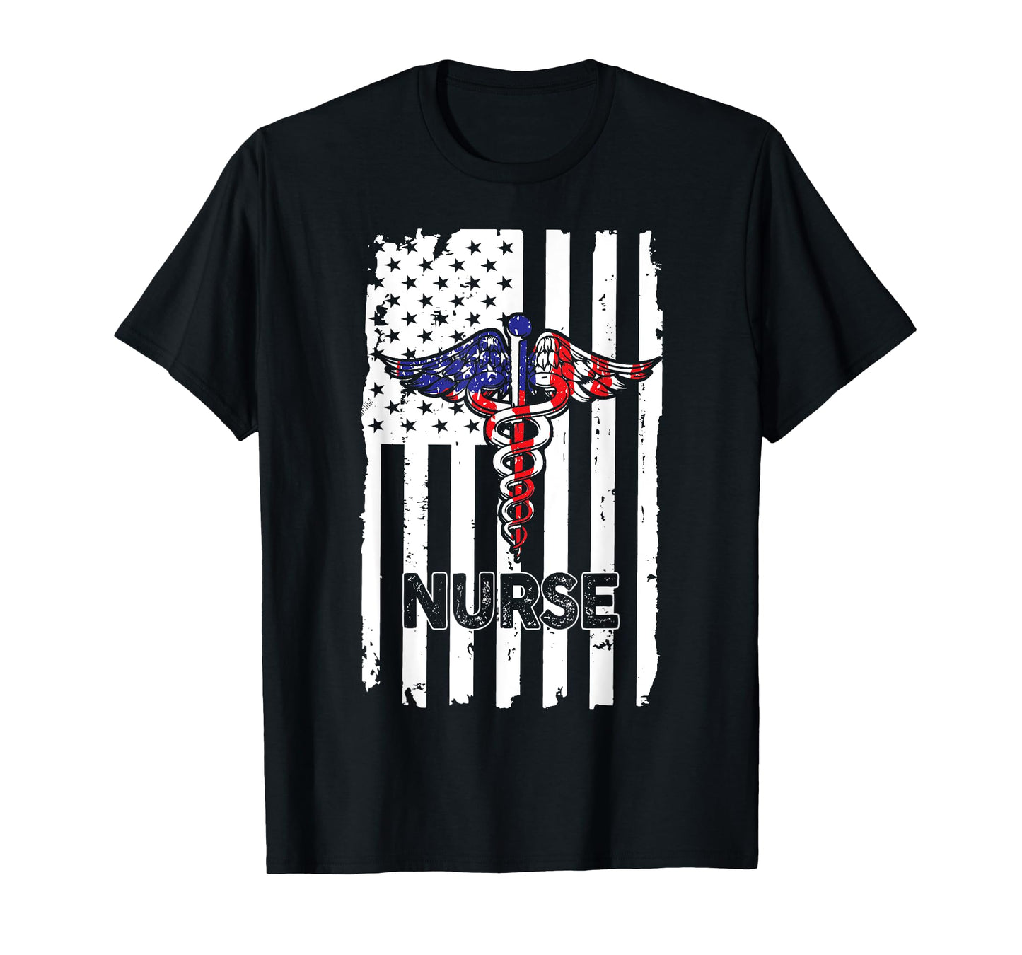 Nurse 365 Nurse American US Flag T-Shirt