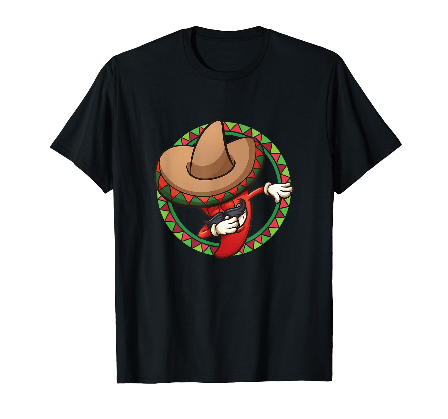 Funny Chili Pepper Dabbing Cinco De Mayo T-Shirt T-Shirt