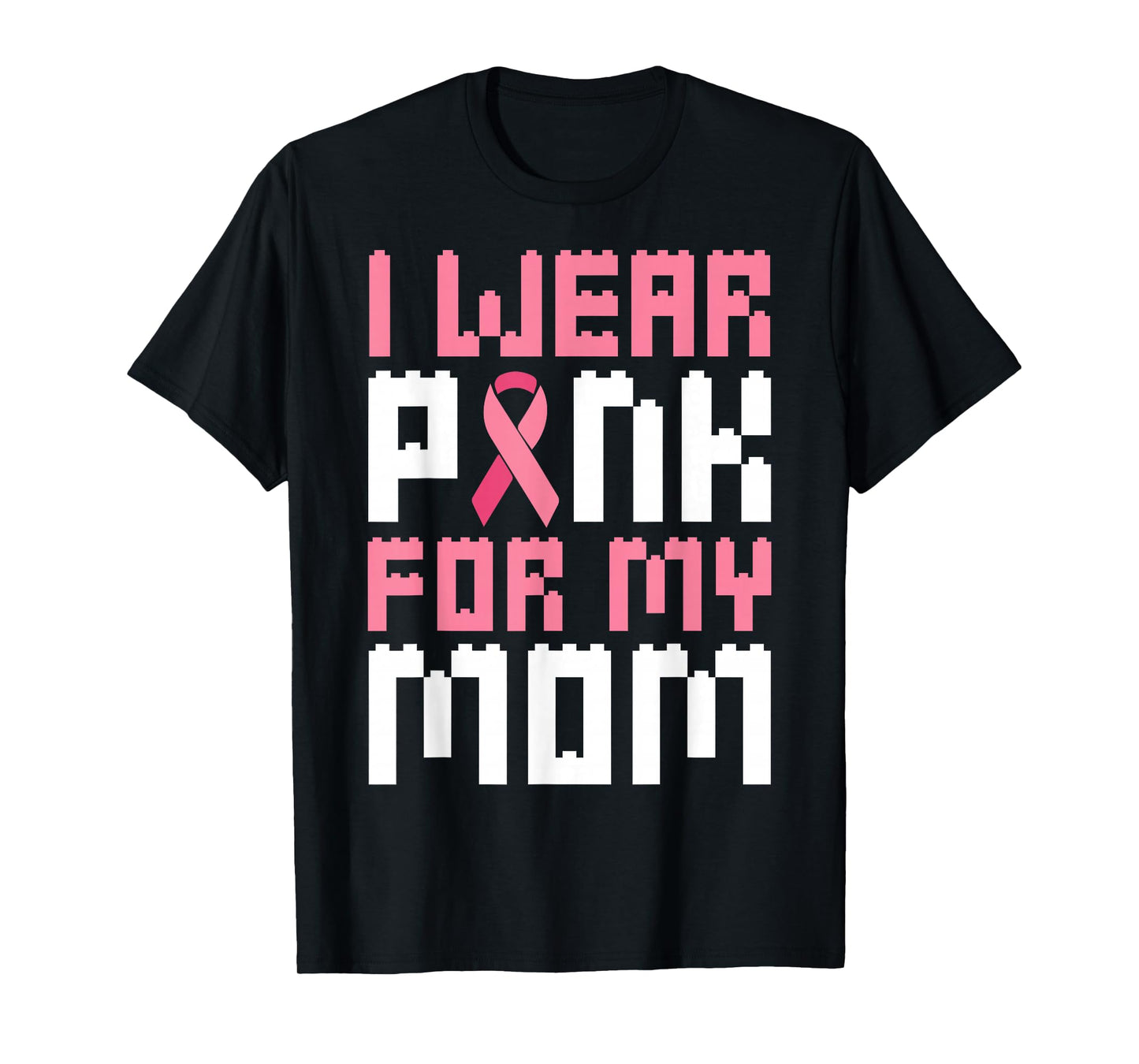 I Wear Pink for My Mom Breast Cancer Awareness Boys T-Shirt