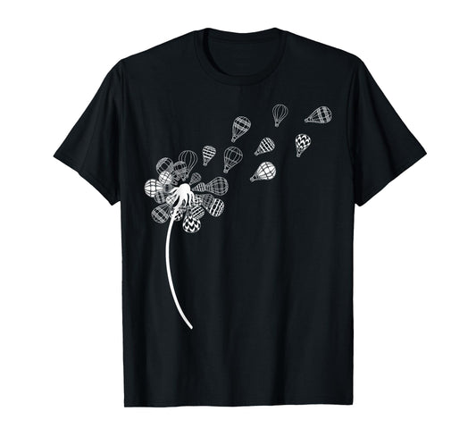 Dandelion Hot Air Balloon Festival Sky Aeronaut Art Aviation T-Shirt