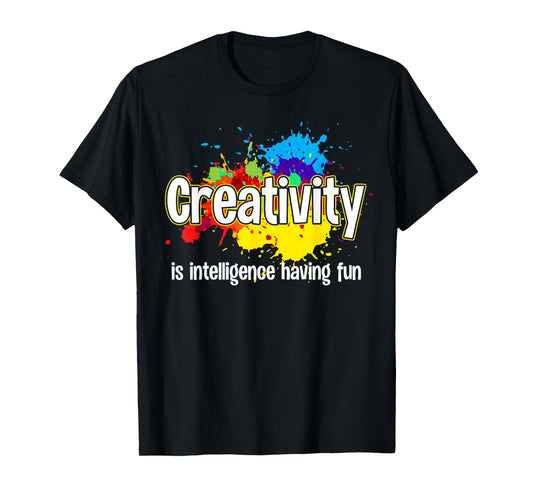Cute Creativity Art For Men Women Creative Drawing Teacher T-Shirt