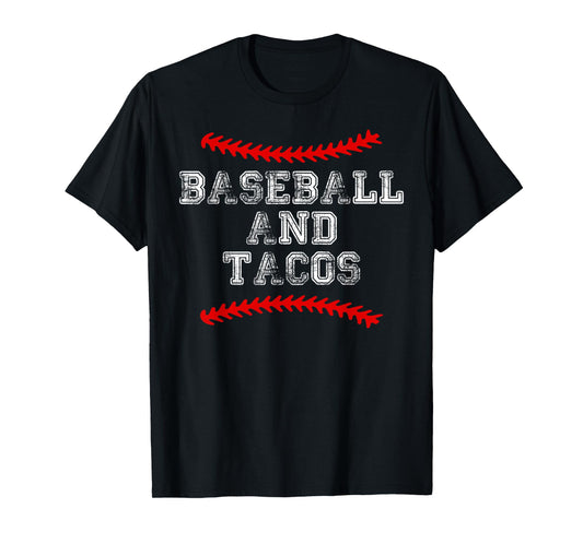 Baseball and Tacos T Shirt Catcher Pitcher Mom Kid Youth T-Shirt