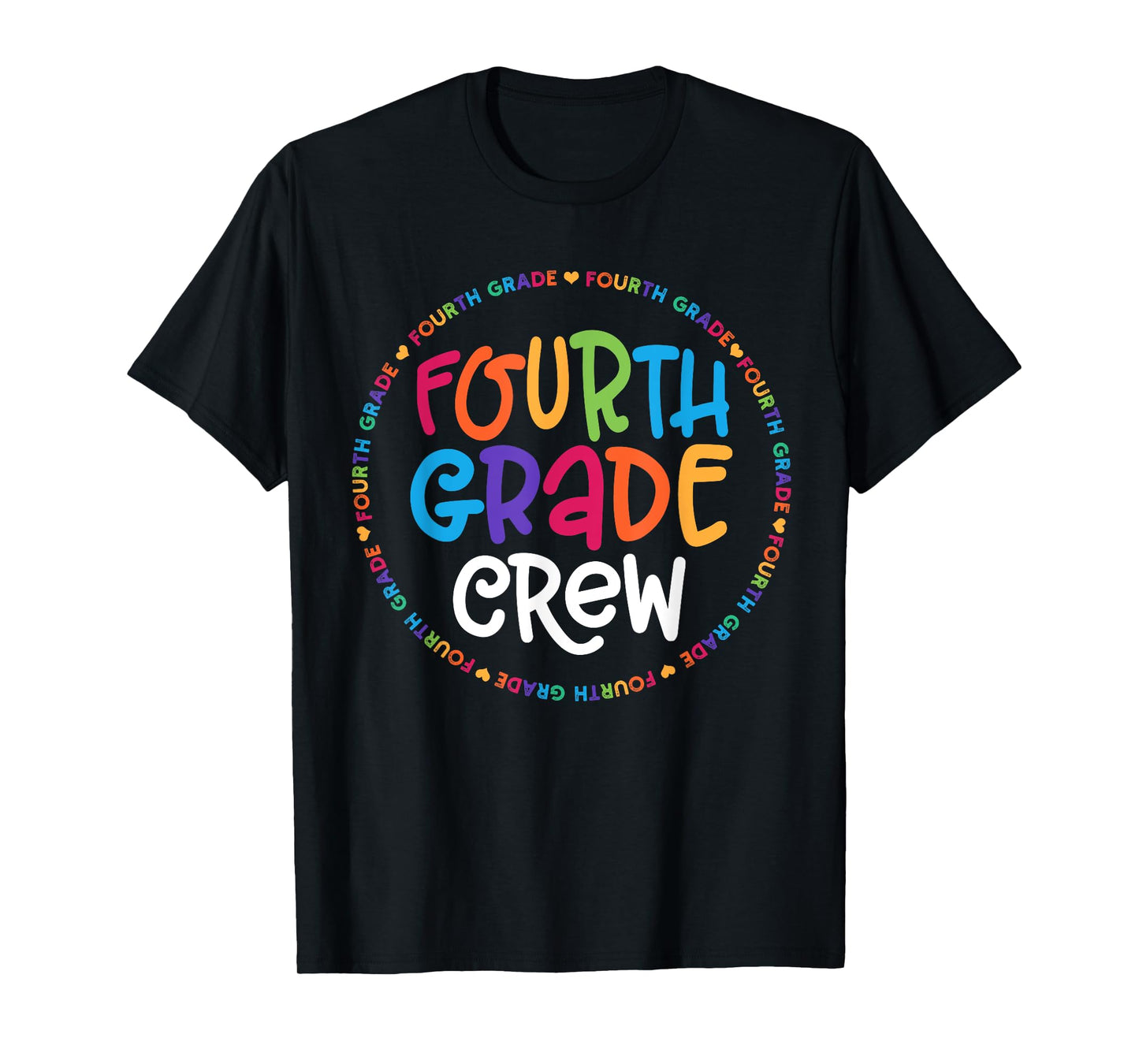 Fourth Grade Crew tshirt 4th Grade Back To School Teacher T-Shirt