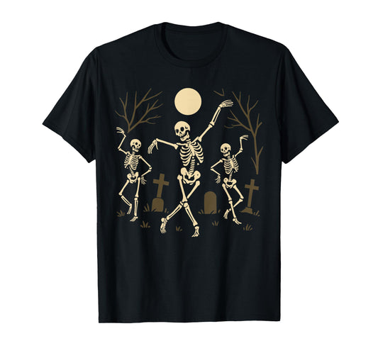 Dancing Skeleton Shirt Women Men, Tap Dance Halloween T-Shirt