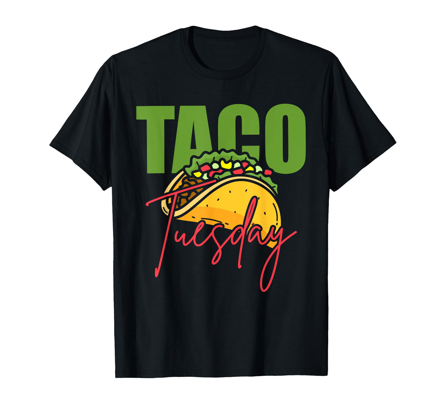 Taco Foodie Mexican Cuisine Tacos Gift T-Shirt - Unisex-Adults - Black - Small - Short Sleeve - Cinco de Mayo - Mexican - Modern Casual - Taco Tuesday Design - Lightweight