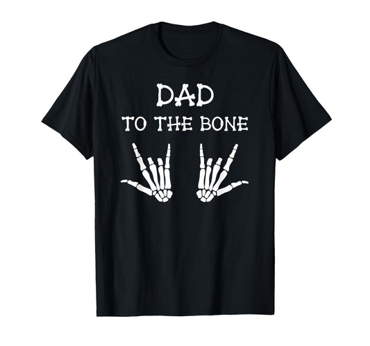 Dad to The Bone Halloween Funny Matching Family Skeleton T-Shirt