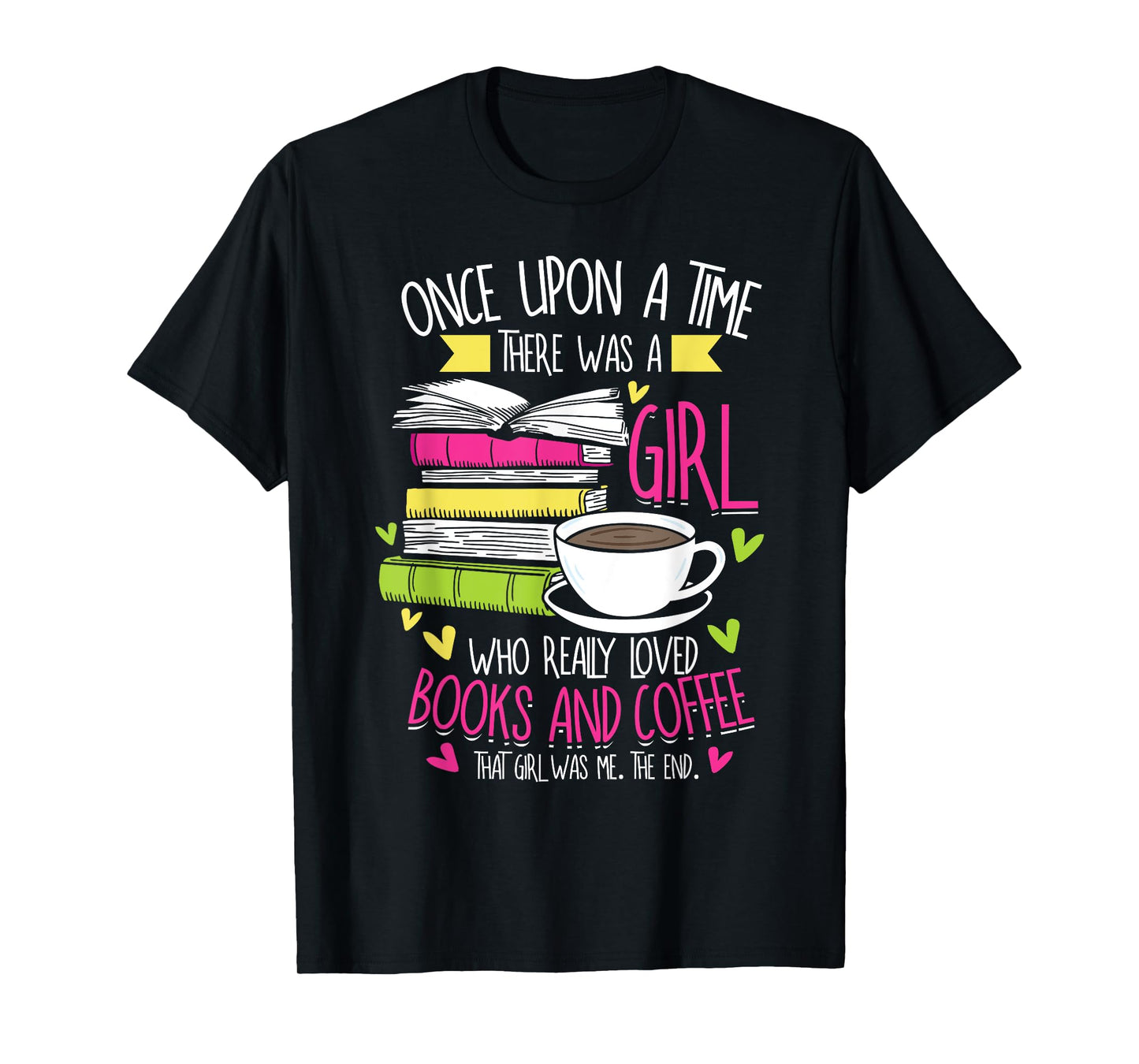 Book Lover & Coffee Reader Reading Quote Women & Girls T-Shirt