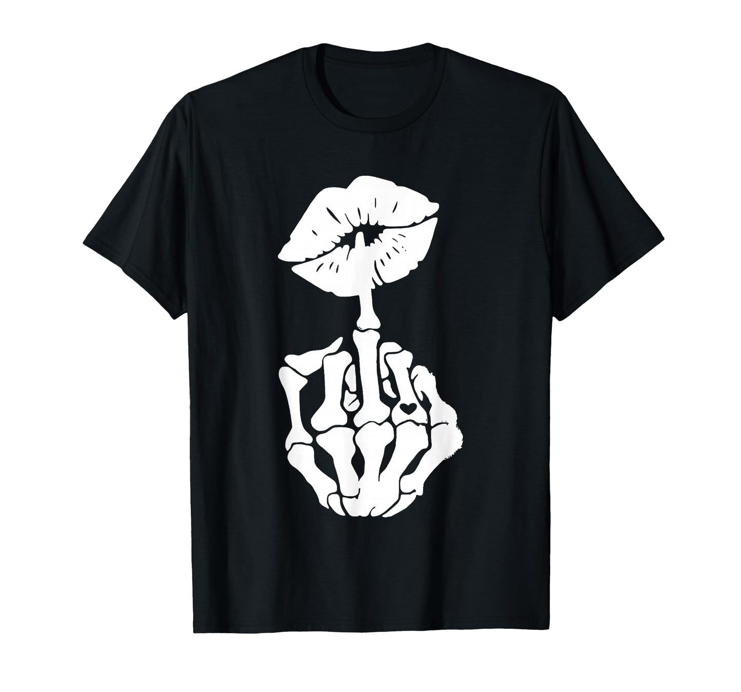 Skeleton Hand and Lips T-Shirt