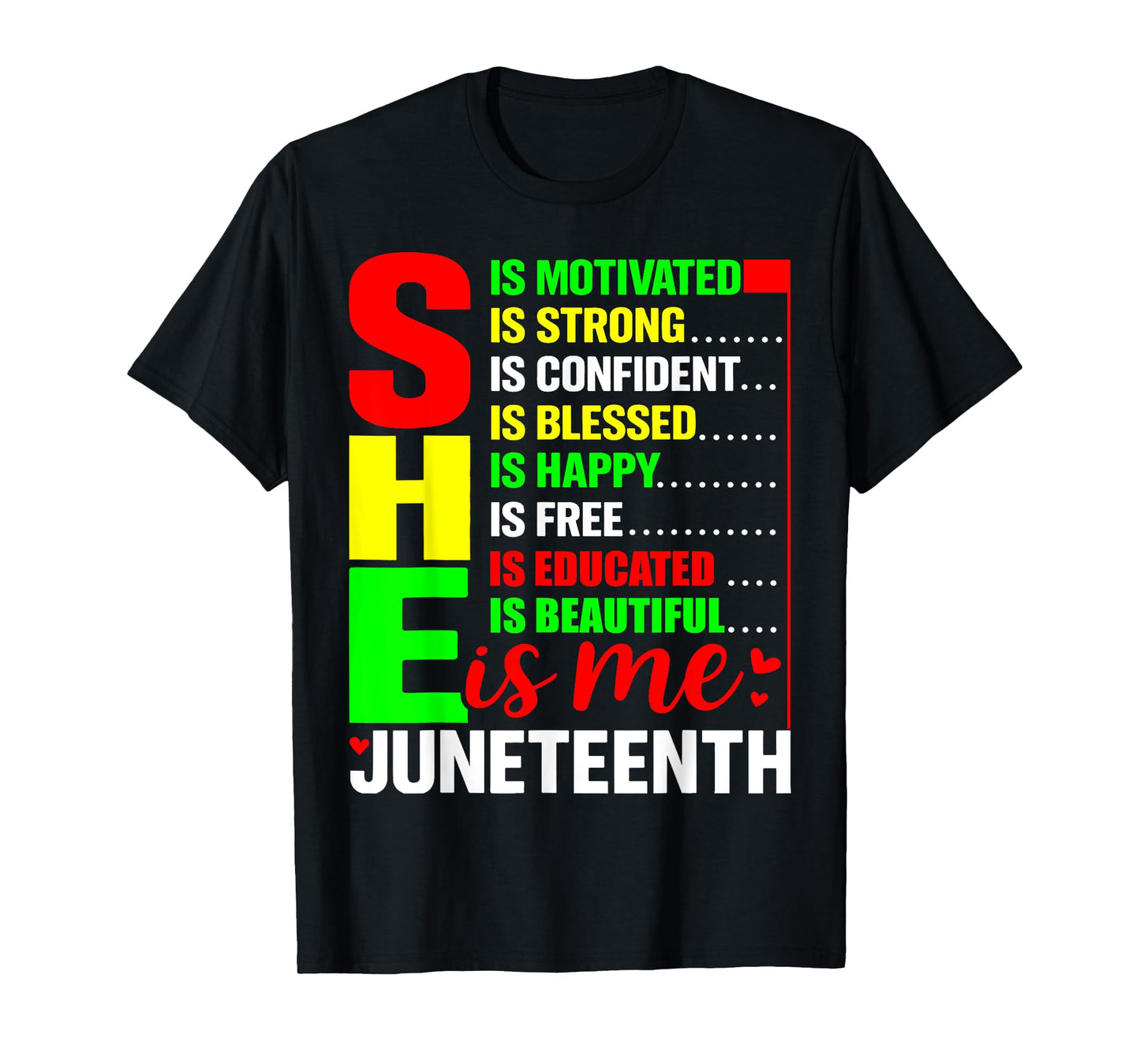Juneteenth 1865 Day Juneteenth 2025 She is Confident Strong T-Shirt