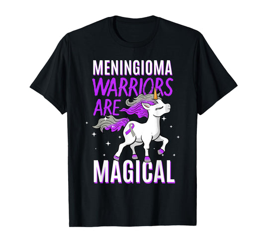 Warriors Are Magical Meningioma Brain Tumor Cancer Awareness T-Shirt