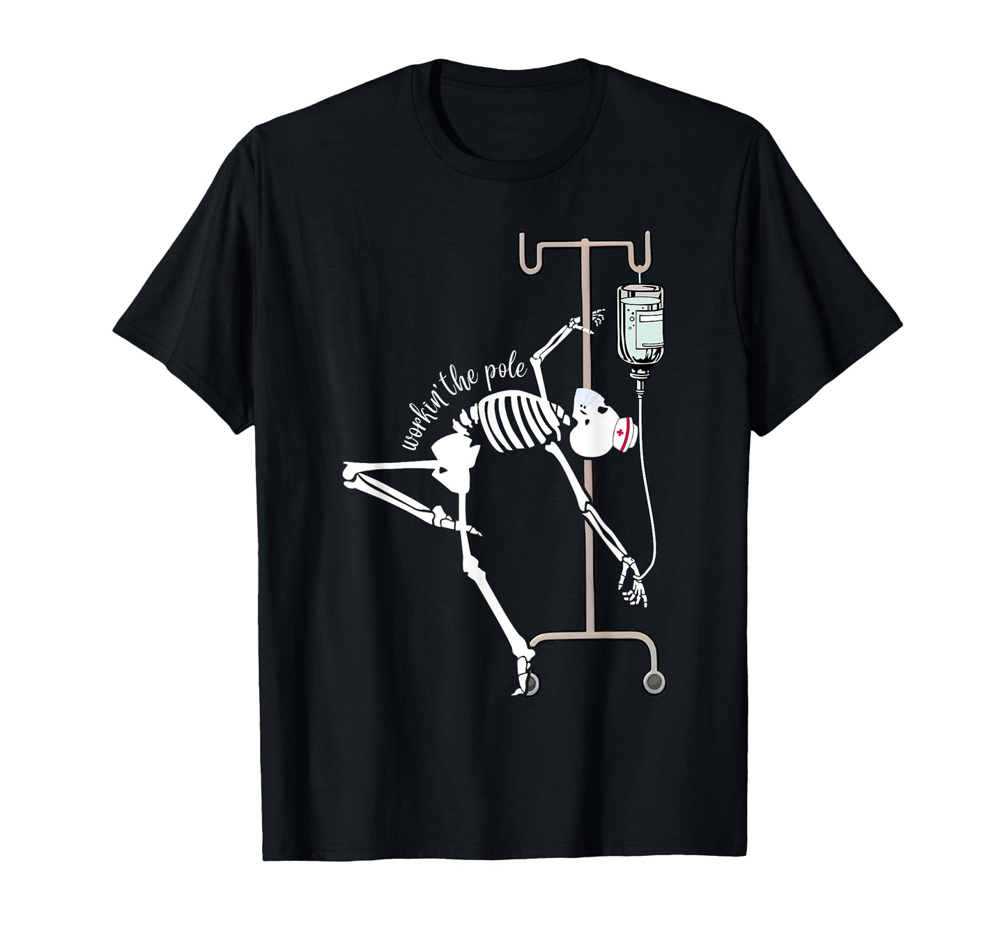 Emergency Room Nurse RN Funny ICU Skeleton Nurse T-Shirt