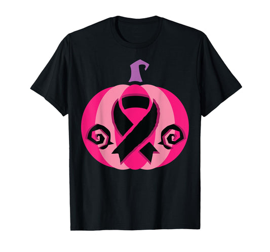 Pink Ribbon Halloween Costume Breast Cancer Awareness T-Shirt