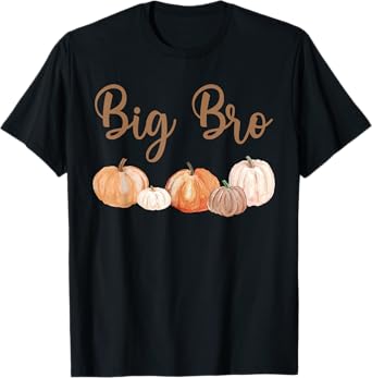 Big Brother of Little Pumpkin First Birthday Autumn Pumpkin T-Shirt