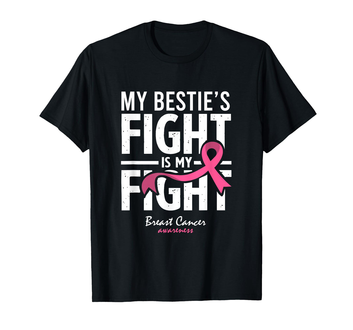 Pink Breast Cancer Bestie Survivor Support Friend T-Shirt