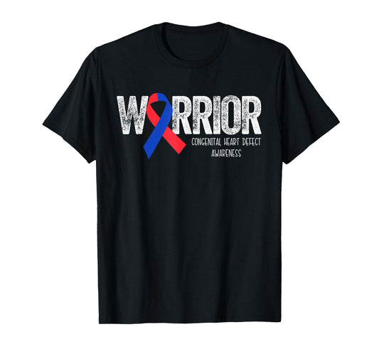 Warrior CHD Congenital Heart Defect Awareness Month Surgery T-Shirt