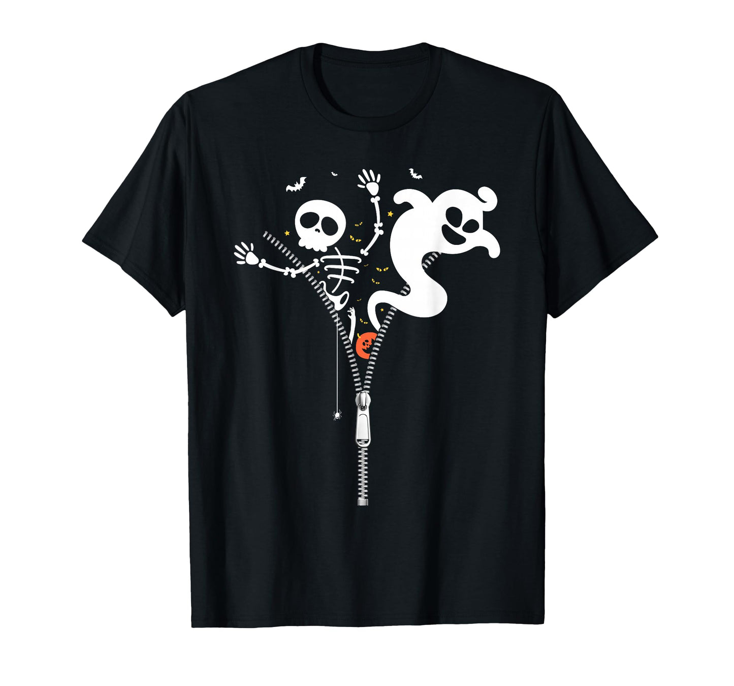 Halloween Party Skeletons Spooky Ghost Funny T-Shirt
