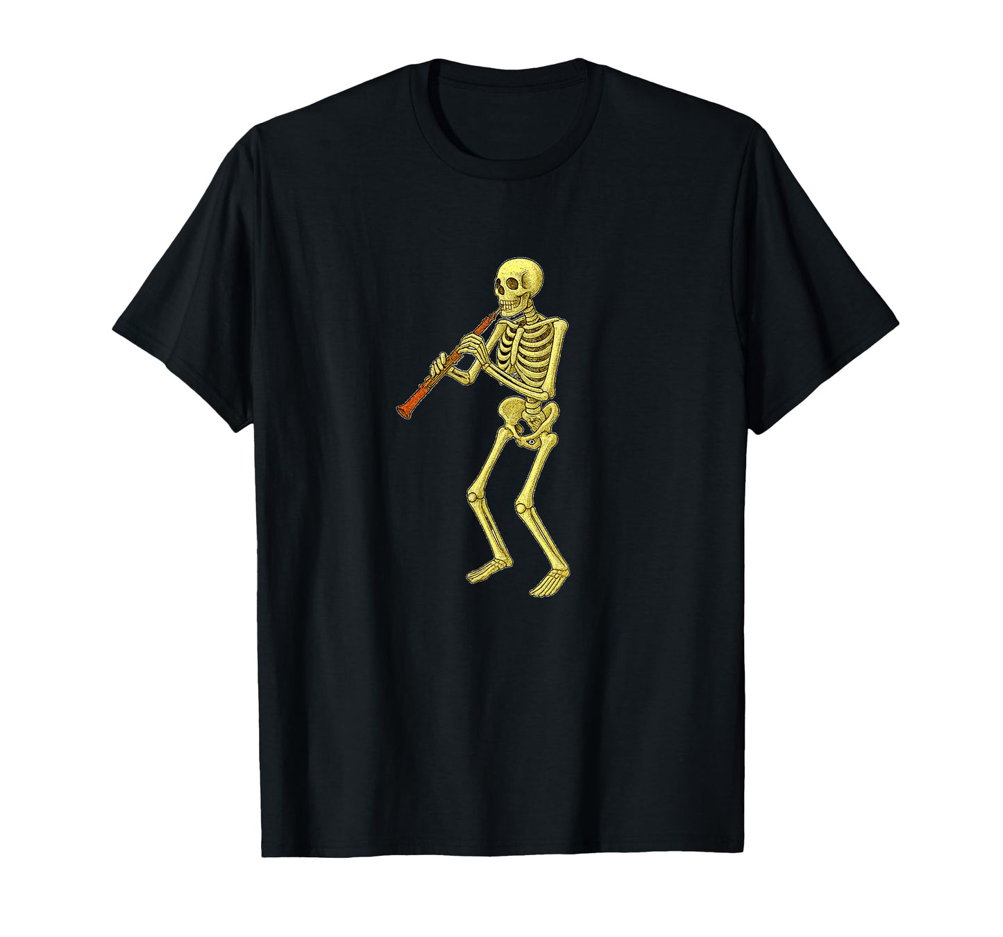 Skeleton Playing Oboe - Marching Band Orchestra T-Shirt