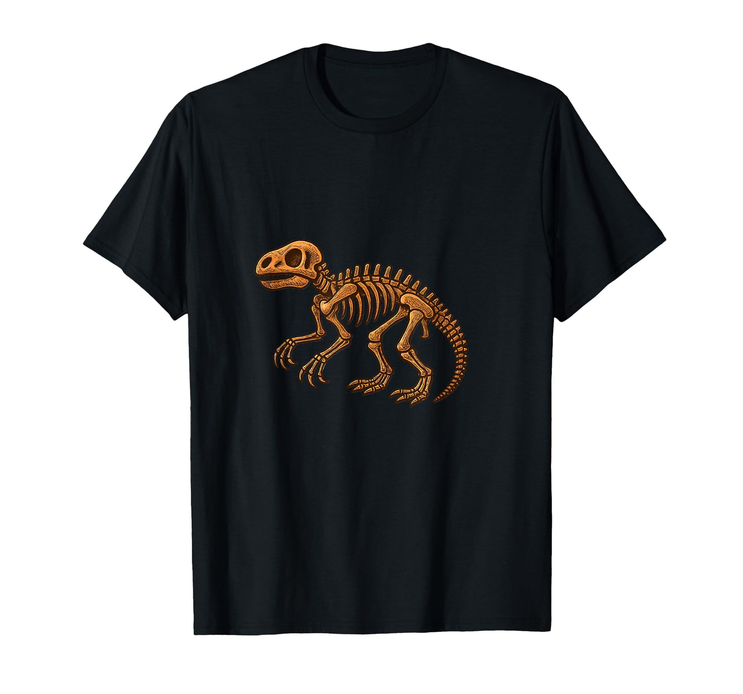 Ancient Bones – Retro Fossil Illustration Design T-Shirt