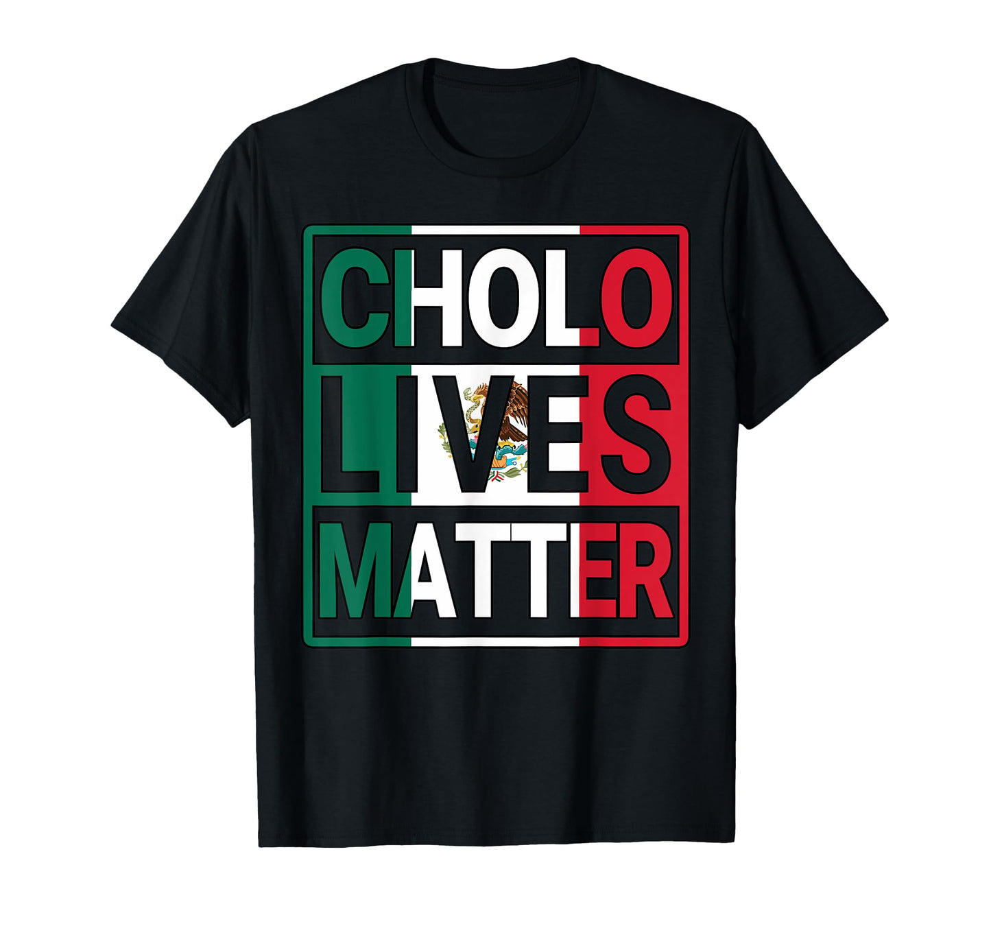 Mexican Flag Cholo Lives Matter Mexico Hispanic Heritage T-Shirt