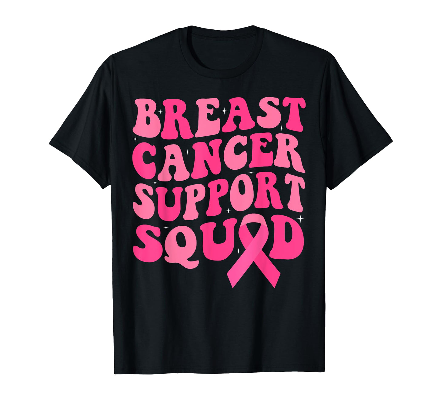 Support Squad Breast Cancer Awareness Pink Ribbon T-Shirt