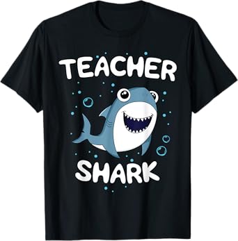 Teacher Shark Teaching Gift Back to School Kindergarten T-Shirt