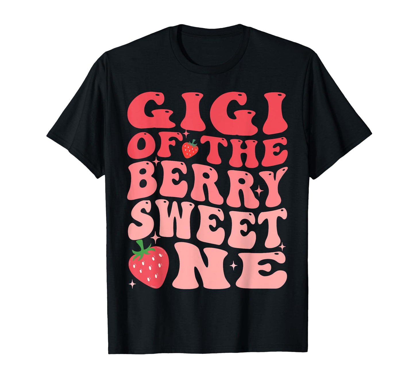 Gigi Of The Berry Sweet One 1st Birthday Strawberry T-Shirt