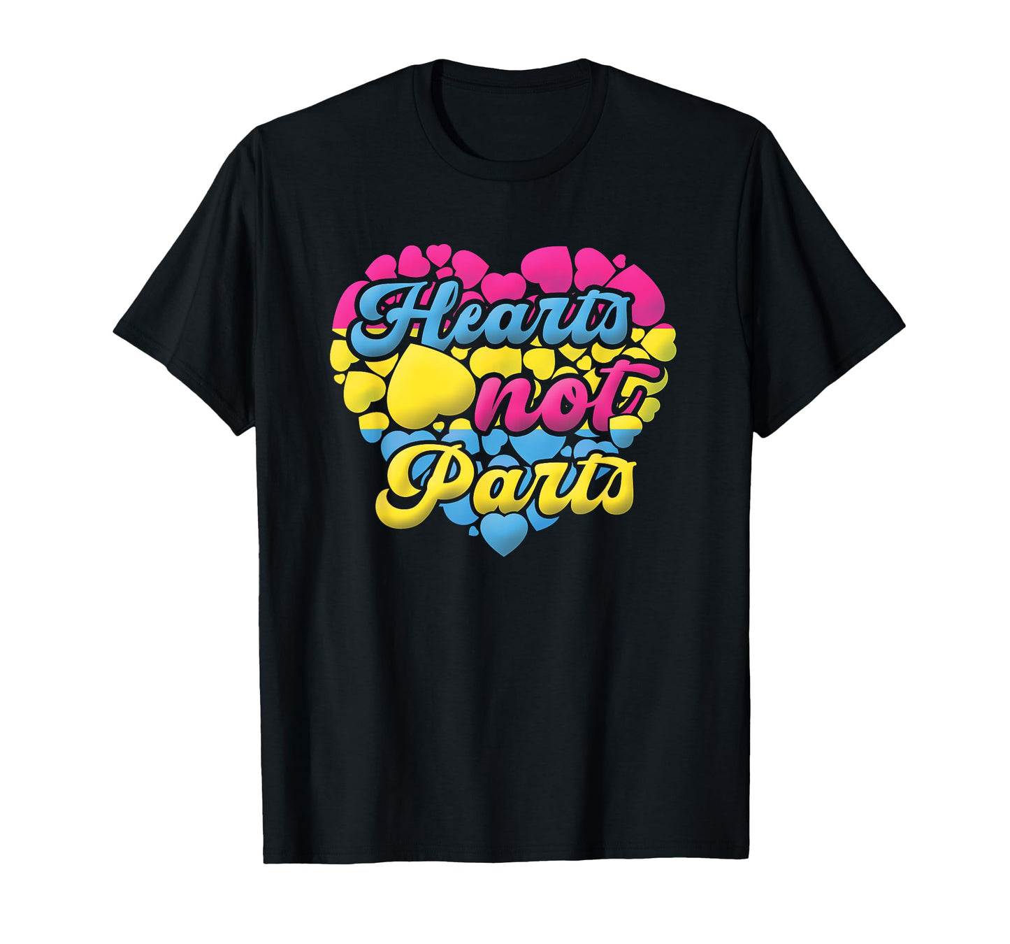 Pansexual Pride Heart Not Parts LGBT T-Shirt