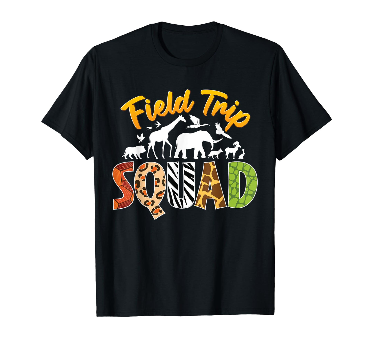 Zoo Field Trip Squad Matching Teacher Students Boys Girls T-Shirt