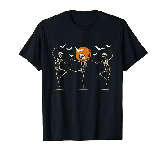Dancing Skeleton Halloween Skeleton Ballerina Ballet Dancing T-Shirt