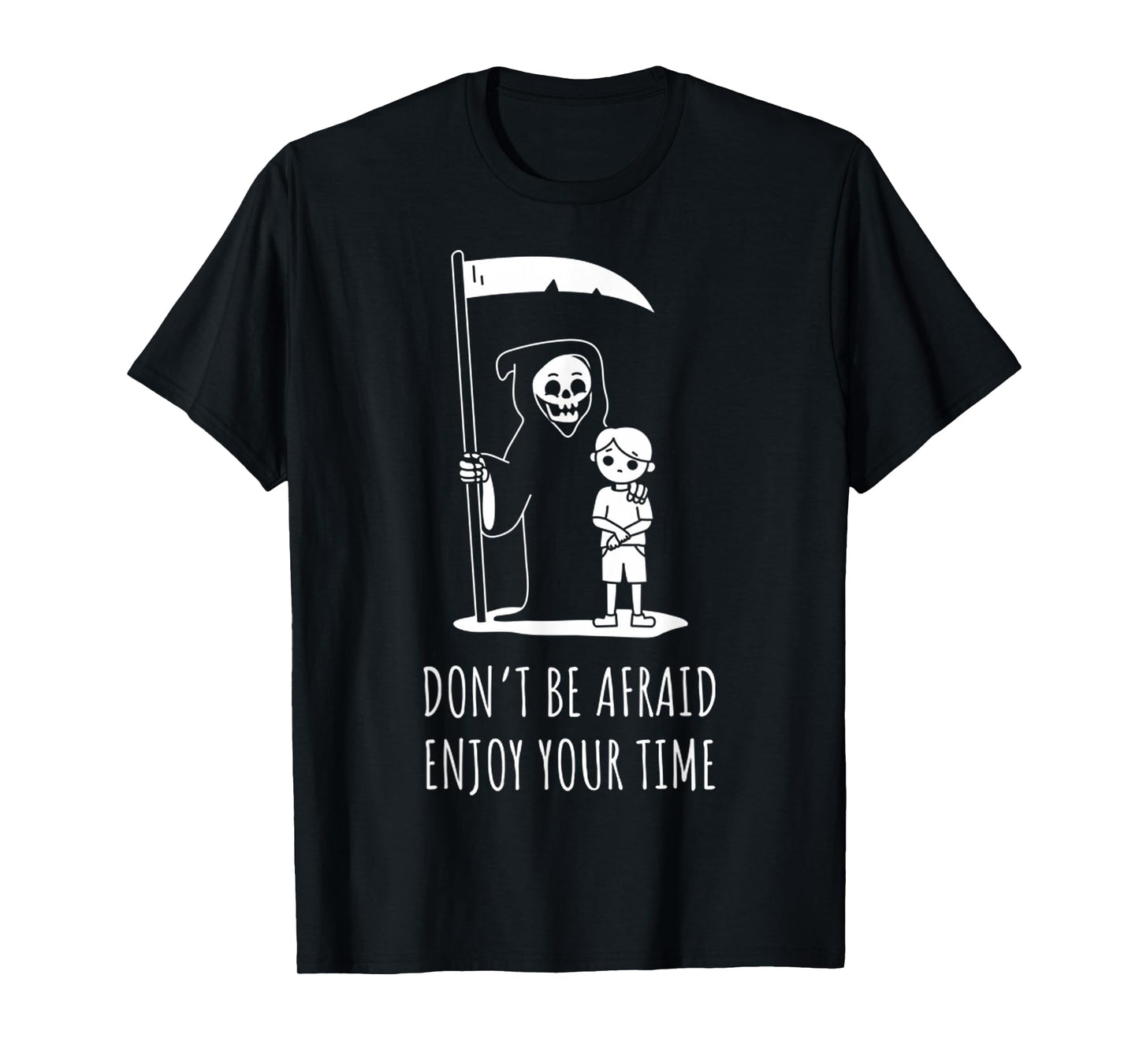Grim Reaper Advice Funny Skeleton Halloween Spooky Horror T-Shirt