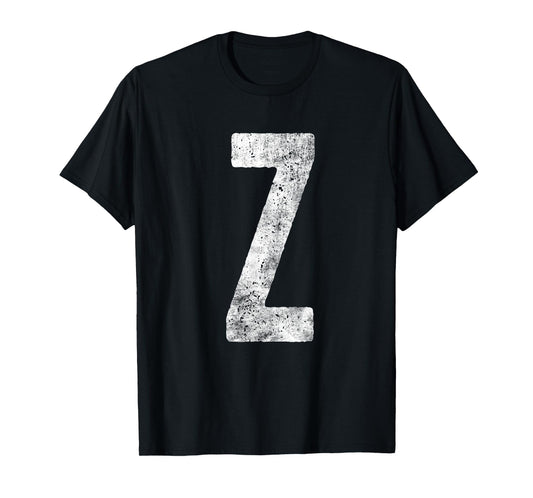 Letter Z Matching Party Family Group For Halloween Costume T-Shirt