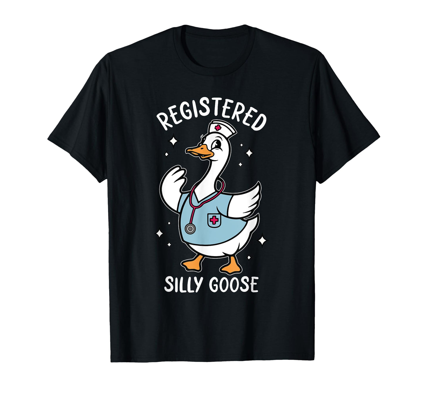 Silly Goose Registered Nurse Animal Lover RN Nurses Day T-Shirt