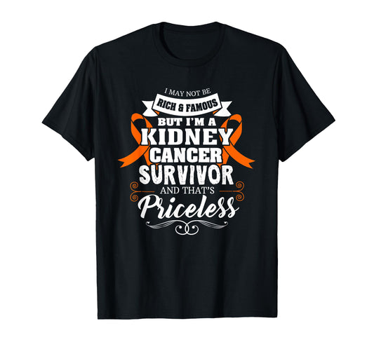 Survivor Priceless Kidney Cancer Awareness Ribbon Gifts T-Shirt