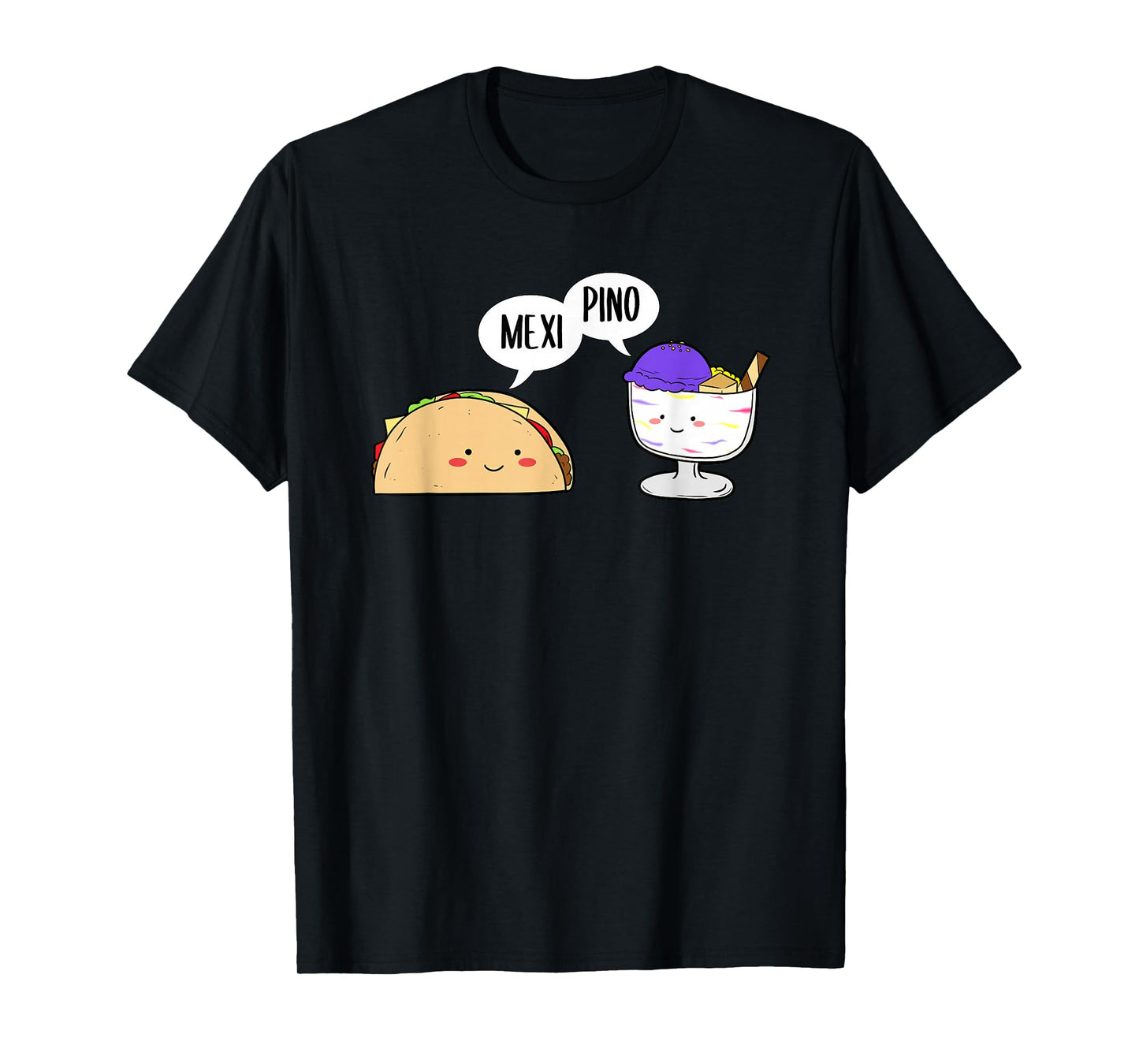 Philippines Mexico Filipino Mexipino Halo-Ice-Dessert Taco T-Shirt