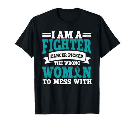 Ovarian Cancer Awareness Women Fighter Mother's Day T-Shirt
