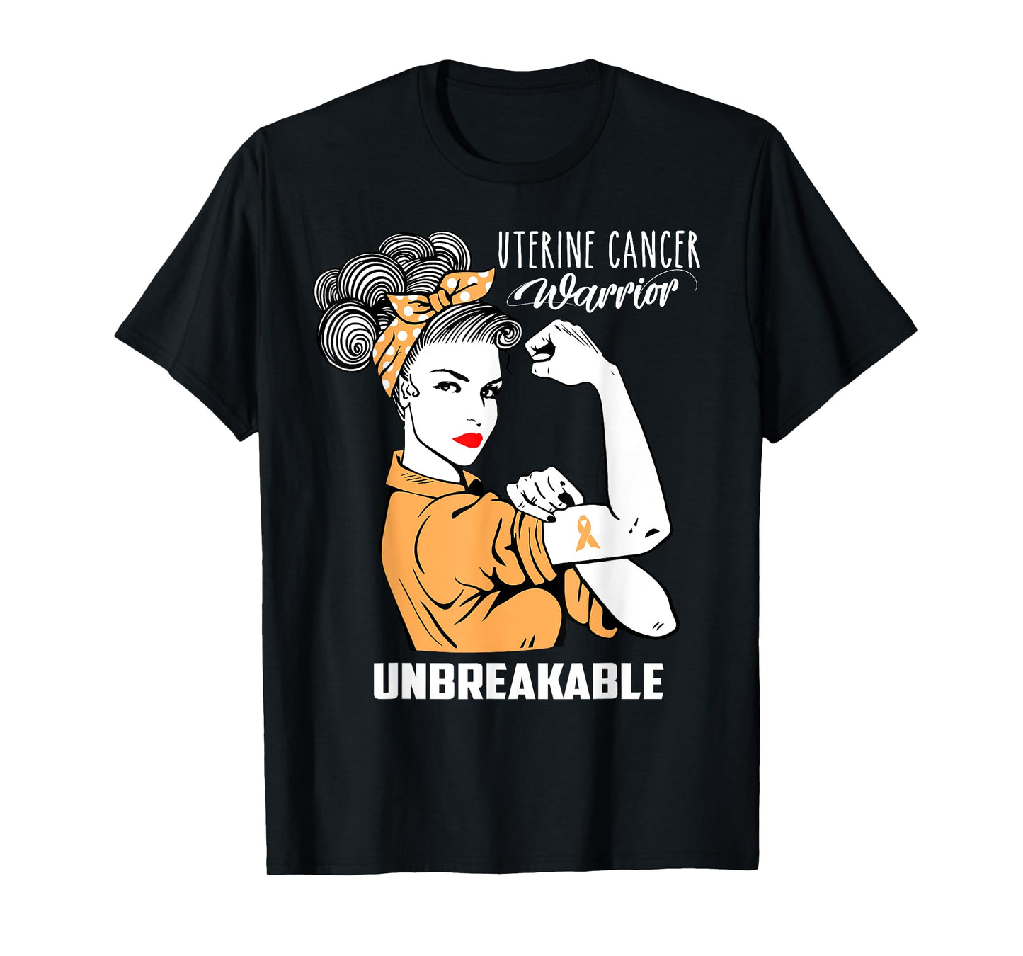 Uterine Cancer Warrior Unbreakable Shirt Awareness Gift T-Shirt