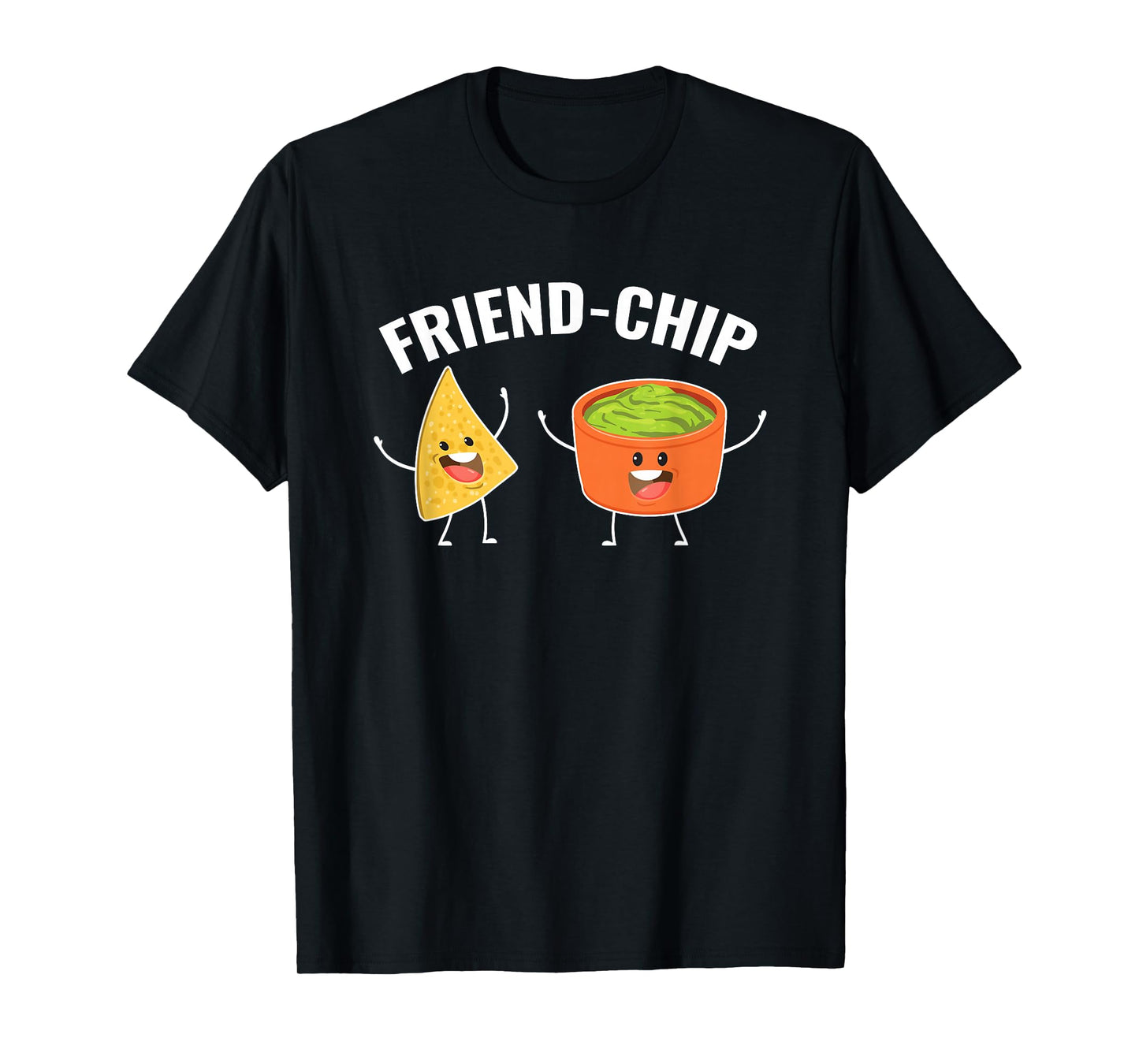 Guacamole & Tortilla Chips Guac Friend-Chip Pun Kawaii T-Shirt