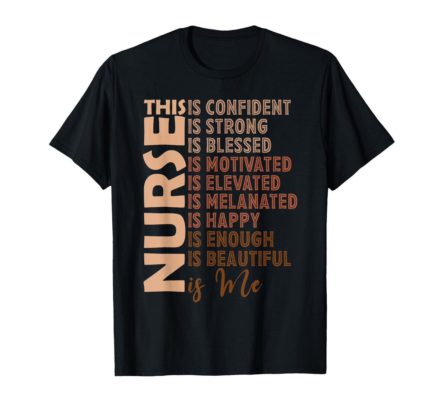 Black Nurse Black History Nurse Melanin Afro Woman Nursing T-Shirt