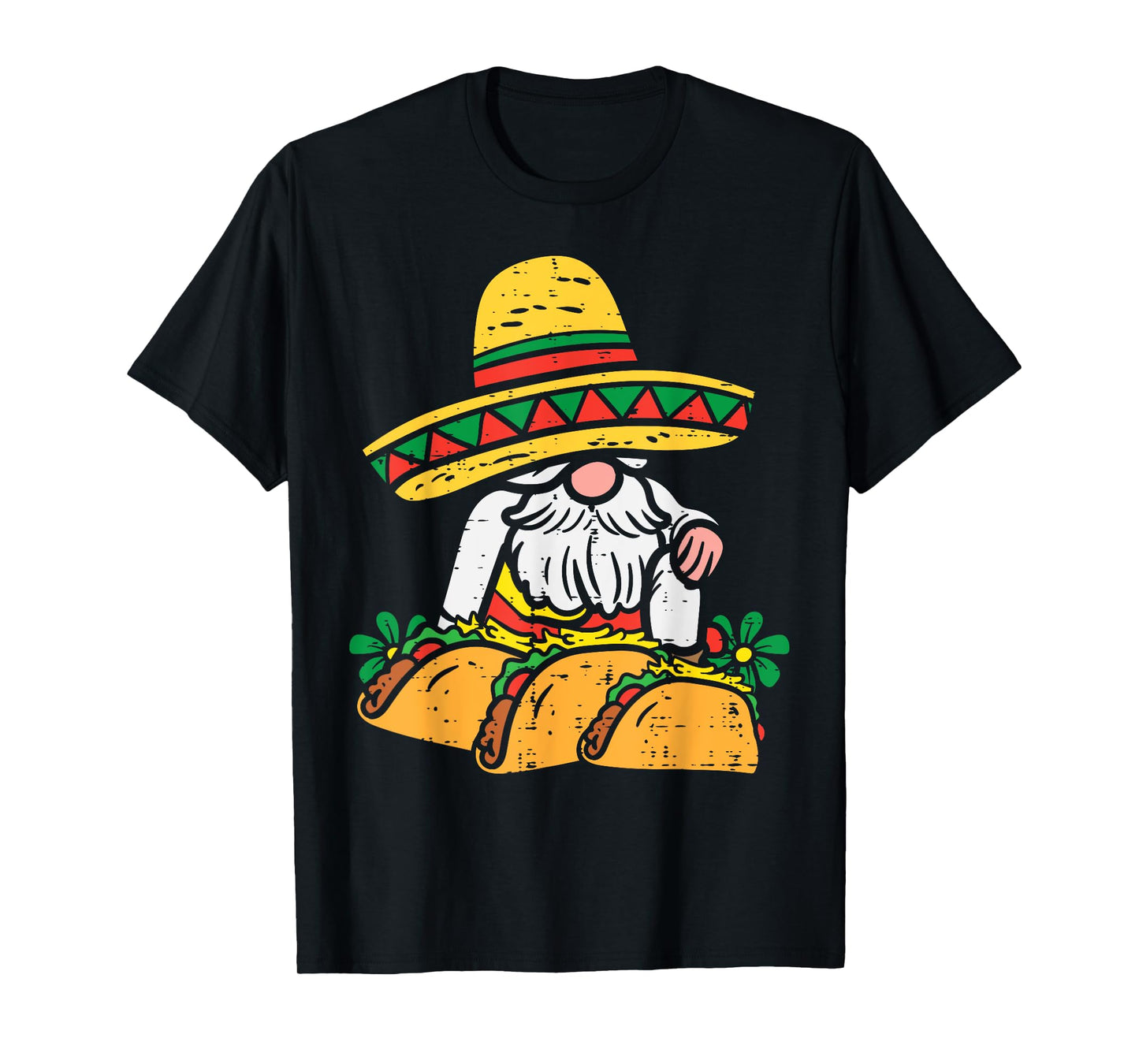 Mexican Gnome Sombrero Tacos Cinco De Mayo Fiesta Men Women T-Shirt