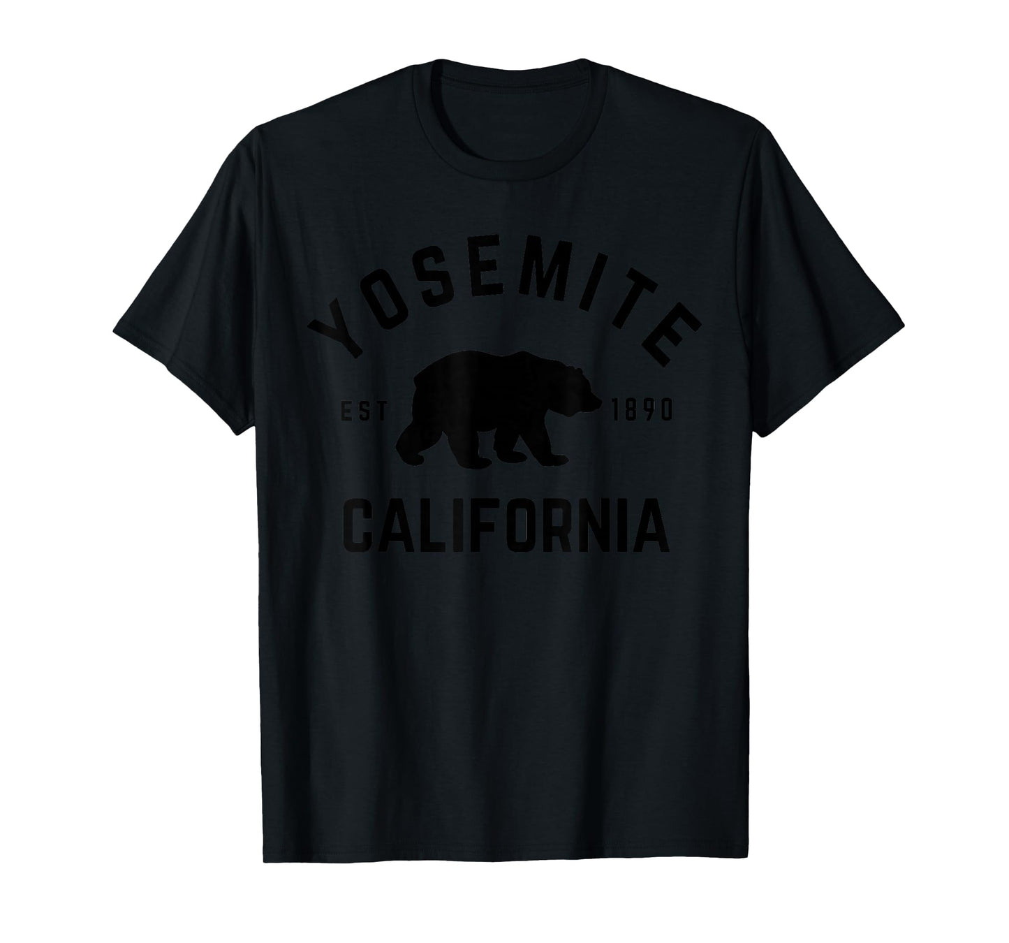 Yosemite National Park California USA Outdoor Yosemite National Park T-Shirt Unisex-Adults, Kids Green Short Sleeve Cotton 100% Nature Themed T-Shirt Small