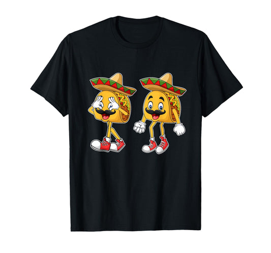 Cute Taco Griddy Dance Cinco de Mayo 2024 Boys Girls Men T-Shirt
