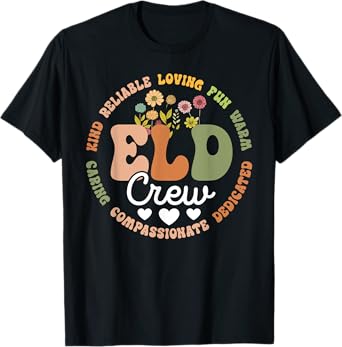 Groovy Tie Dye Eld Crew English Language Development Teacher T-Shirt