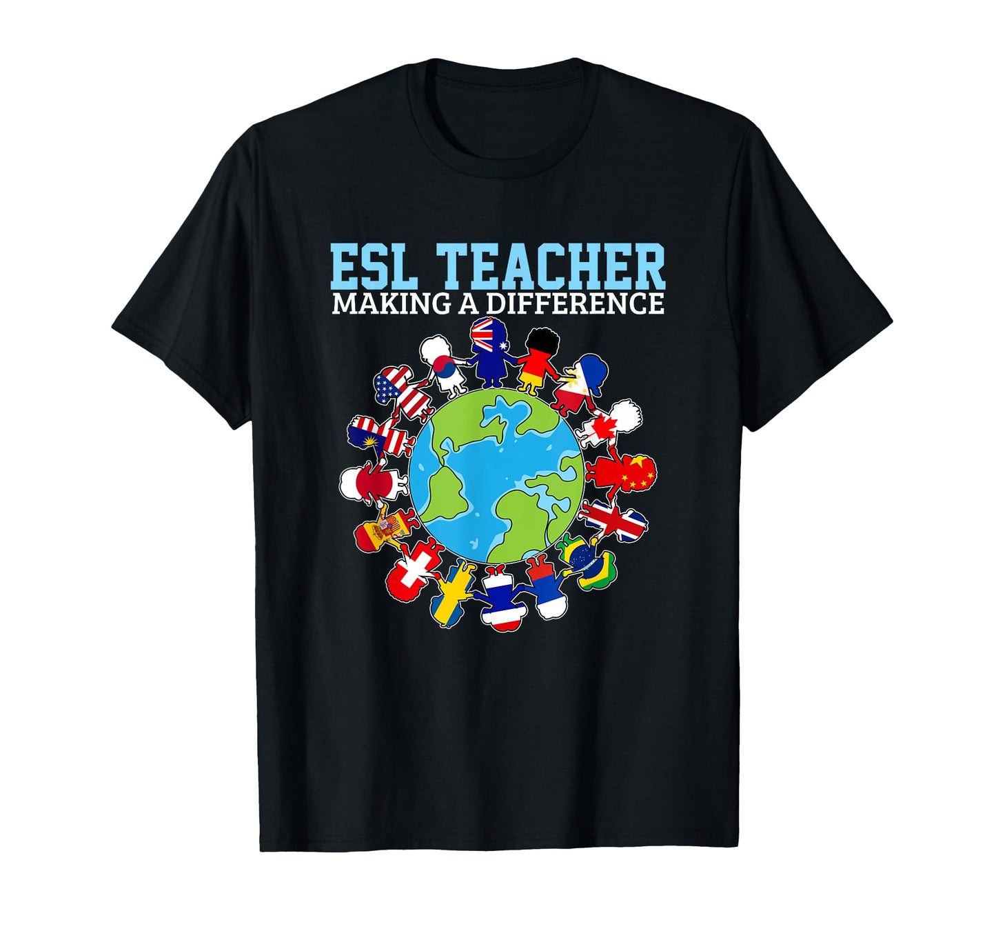 ESL Teachers Making A Difference For Virtual Teacher Tutor T-Shirt for Men Women