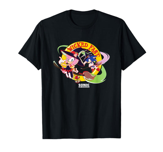 Sonic The Hedgehog Halloween Wicked Fast Witch Costumes T-Shirt