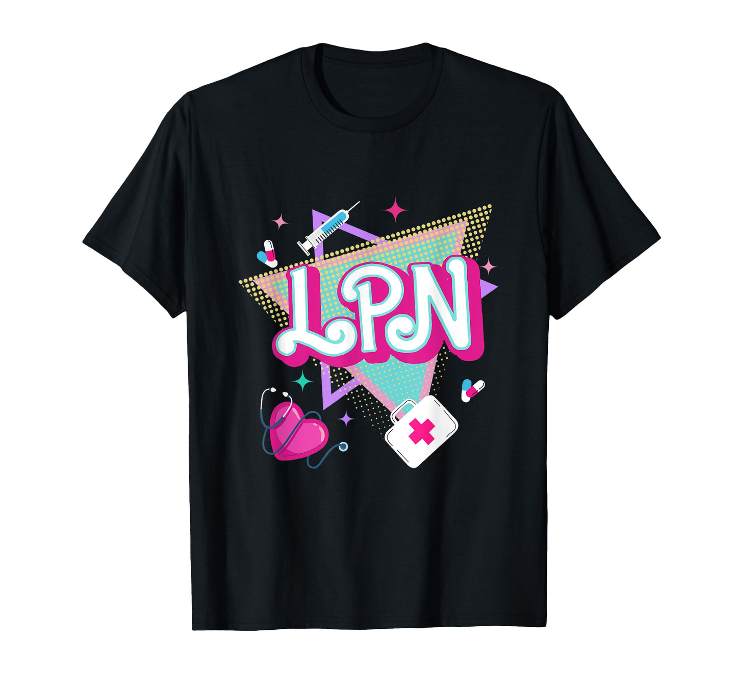 Retro vintage LPN Licensed Practical Nurse men women T-Shirt