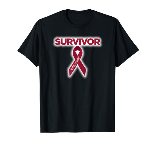 Multiple Myeloma Survivor T-Shirt with Awareness Ribbon T-Shirt