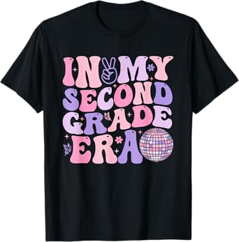 In My Second Grade Era Shirt Back to School Teacher Kids T-Shirt